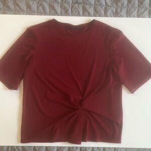 Topshop Wine Colored Blouse Size 8